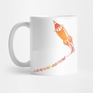 Soaring Dreams - Launching Ambitions Rocket Mug